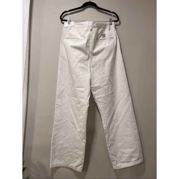 Denimist Women's White Wide Leg Relaxed Blair Double Pleated Pant Size 32 NWOT - Picture 12 of 14